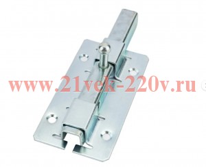 Задвижка накладная ЗД-06 115х60 плоский ригель (16х150) оцинк. (пакет) Tech-Krep 145101
