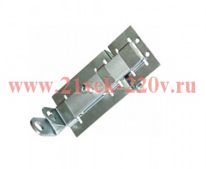 Задвижка накладная ЗД-4 104х70 плоский ригель (30х1635) оцинк. хром (пакет) Tech-Krep 145107