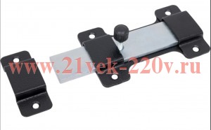 Задвижка накладная ЗЩ-015 115х70 плоский ригель (L154) черн. (пакет) Tech-Krep 148366
