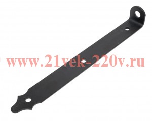 Проушина воротная фигурная 350х45х40 черн. Tech-KREP 148393