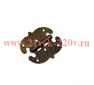 Петля универсальная накладная фигурная FRS1-110 ст. бронза (пакет) Tech-Krep 148232