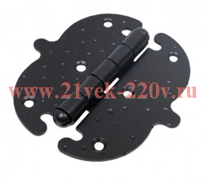 Петля универсальная накладная фигурная FRS1-110 матов. черн (пакет) Tech-Krep 148231