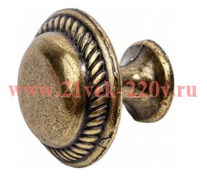 Ручка-кнопка Антик 3-003 бронза (пакет) Tech-Krep 148602