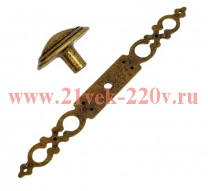 Ручка-кнопка Антик 3-019 бронза (пакет) Tech-Krep 148615