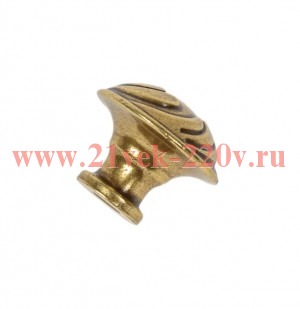 Ручка-кнопка Антик 3-004 бронза (пакет) Tech-Krep 148603