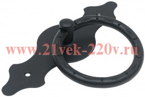 Ручка-кольцо фигурная планка горизонталь FRS3-95 черн. (пакет) Tech-Krep 148802