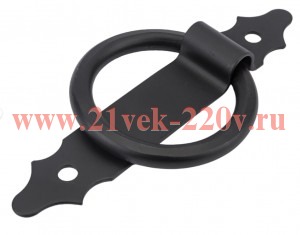 Ручка-кольцо фигурная планка вертикаль FRS4-110 черн. (пакет) Tech-Krep 148805