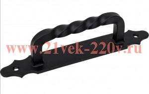 Ручка-скоба фигурная с планкой FRS-185 черн. (пакет) Tech-Krep 148813