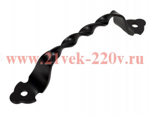 Ручка-скоба фигурная с планкой FRS-80 черн. (пакет) Tech-Krep 148812