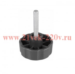 Ручка-барашек пластик. D42 с резьбовым штифтом М8х20 черн. (пакет) Tech-Krep 154202