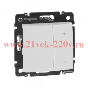 Светорегулятор Legrand Valena нажимной 600W белый