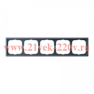 Рамка ArtGallery 5 постов грифель Systeme Electric