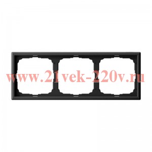 Рамка ArtGallery 3 поста карбон Systeme Electric