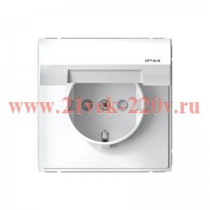 Розетка ArtGallery 16А IP44 с заземл. со шторками с крышкой быстрозажим. клем. механизм бел. SE GAL4
