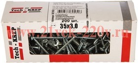 Саморез универсальный 35х3.0мм оцинкован. (уп.200шт) Tech-KREP 102165