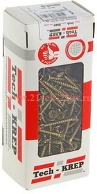 Саморез универсальный 40х4.5мм желт. (уп.200шт) Tech-KREP 102254