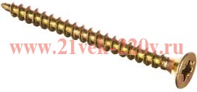 Саморез универсальный 50х4.5мм желт. (уп.200шт) Tech-KREP 102256