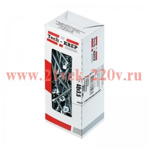 Саморез универсальный 80х6.0мм желт. (уп.75шт) Tech-KREP 102273