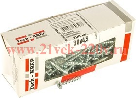 Саморез универсальный 30х4.5мм оцинкован. (уп.200шт) Tech-KREP 102189