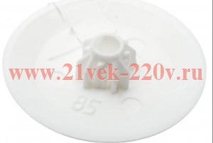 Заглушка для шуруп-стяжек PZ 5/HEX 5мм бел. (уп.15шт) Tech-Krep 106203