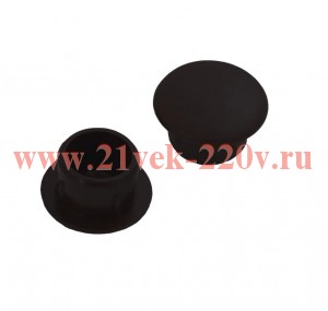 Заглушка декоративная 8мм черн. (уп.35шт) Tech-Krep 108868