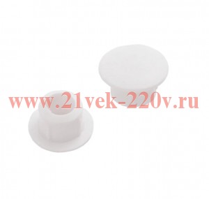 Заглушка декоративная 8мм бел. (уп.35шт) Tech-Krep 108861
