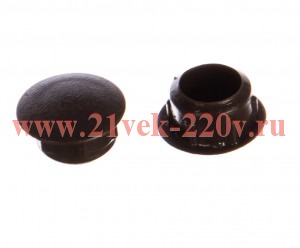 Заглушка декоративная 12мм темн.-корич. (уп.30шт) Tech-Krep 108883