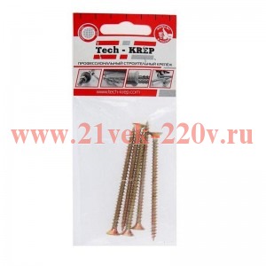 Саморез ШУж 5.0х80 потайной головкой (уп.5шт) Tech-KREP 102514