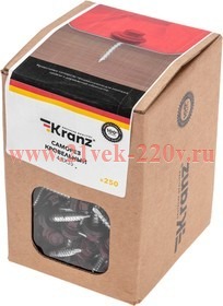 Саморез кровельный 4.8х35мм окрашенный RAL 3005 короб (уп.250шт) Kranz 1203-4835-3