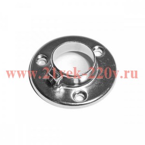 Держатель для трубы 25мм с фиксатором хром (уп.2шт) Tech-Krep 127422