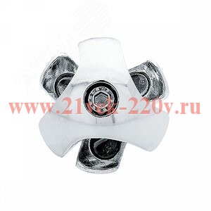 Держатель краб для 3-х труб прав. хром (пакет) Tech-Krep 127426