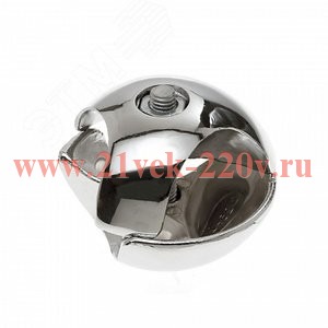 Держатель краб для 2-х труб прав. хром (пакет) Tech-Krep 127425