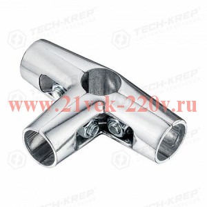 Соединитель 4-х труб хром (уп.1шт) Tech-Krep 127453