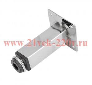 Ножка металлическая квадратная регулир с винтом 25х25х100мм металл хром накладная Tech-Krep 127475