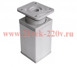 Ножка алюминиевая квадратная регулированнаясверху 40х40х100мм матов. хром. накладная Tech-Krep 12747