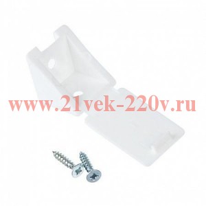 Уголок мебельный с шурупом бел. (уп.4шт) Tech-Krep 108982