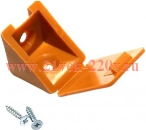 Уголок мебельный с шурупом вишня (уп.4шт) Tech-KREP 108984