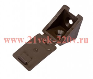 Уголок мебельный с шурупом дуб (уп.4шт) Tech-KREP 108985