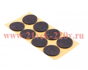 Пункт фетровый самокл. D26мм темн. (уп.8шт) Tech-KREP 109157