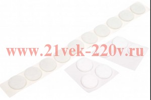 Пункт фетровый самокл. D20мм бел. (уп.16шт) Tech-KREP 109152