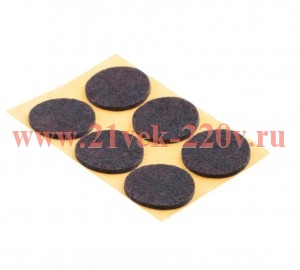 Пункт фетровый самокл. D30мм темн. (уп.6шт) Tech-KREP 109161