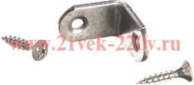 Угол мебельный 19х19х12 с шурупом цинк (уп.4шт) Tech-KREP 110081