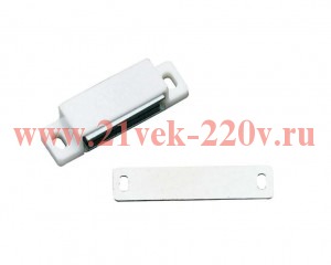 Защелка магнитная 2 кг одинарная с ответной планкой бел. Tech-Krep 112594