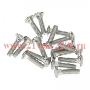 Болт мебельный DIN 603 6х25 упаковка поставщика (уп.2700шт) Kranz 1301-0625-1