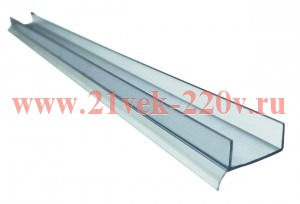 Уплотнитель кухонный пластик для ДСП 16мм 3м бесцветн. накладной Tech-KREP 129973