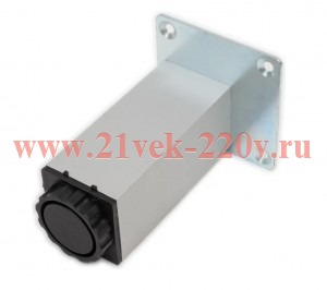 Ножка алюминиевая квадратная регулир с ассим.площ 40х40х100мм матов. хром накладная Tech-Krep 127484