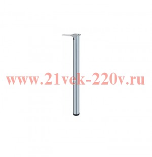 Ножка металлическая круглая регулир D60х820мм матов. хром накладная Tech-Krep 127489