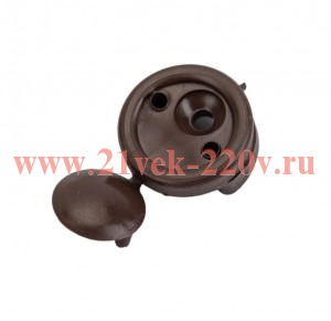 Зеркалодержатель пластдля мебели темн.-корич. шур (уп.8шт) Tech-Krep 127527