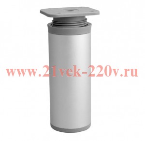 Ножка алюминиевая круглая регулированнаясверху D40х150мм матов. хром накладная Tech-Krep 127773