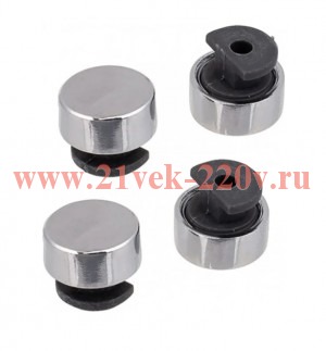 Зеркалодержатель d28мм пласт. хром (уп.4шт) Tech-KREP 127534